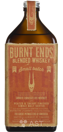 ВИСКИ КУПАЖИРОВАННЫЙ «BURNT ENDS BLENDED WHISKY» / «БЕРНТ ЭНДС БЛЕНДЕД ВИСКИ» , МИНИМ. СРОК ВЫДЕРЖКИ ЛЕТ, КР. 45.0%, 0,5Л.