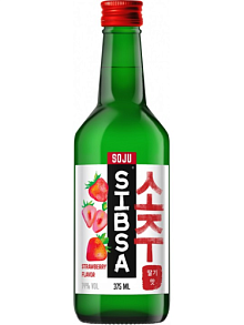 Аперитив «СОДЖУ СИБСА СО ВКУСОМ КЛУБНИКИ (SOJU SIBSA WITH THE TASTE OF STRAWBERRY)» 14%, 0,375 л.