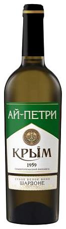 Вино сухое белое Ай-Петри "Шардоне Совиньон" 0,75л 11%