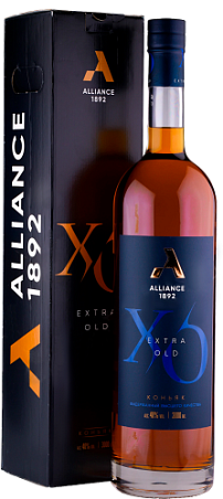 Коньяк ALLIANCE-1892 XO (АЛЬЯНС-1892 ХО) КВВК 3л AR х 1