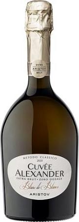 Российское игристое вино с защищенным наименованием места происхождения "Южный берег Тамани" выдержанное экстра брют белое "Аристов. Кюве Александр. Миллезимато" 0,75л