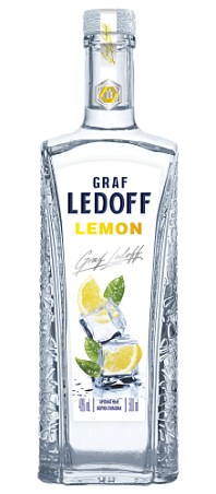 Водка особая "ГРАФ ЛЕДОФФ ЛИМОН" (GRAF LEDOFF) 0,5л 40%
