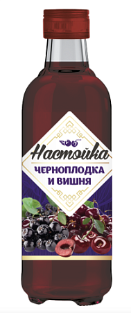 Настойка сладкая «ЧЕРНОПЛОДКА И ВИШНЯ», креп. 19%, емк. 0,2л