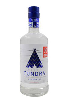 Водка "TUNDRA AUTHENTIC. ВОДКА КРАЙНЕГО СЕВЕРА" 0,5л 40%