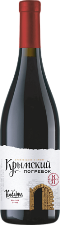 Вино сухое красное "Каберне" "КРЫМСКИЙ ПОГРЕБОК" 0,75 л.