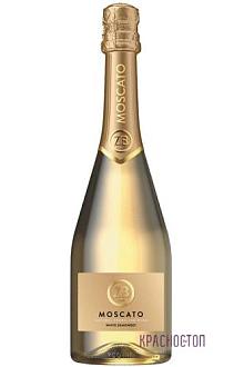 Российское игристое вино с защищенным географическим указанием "Крым" полусладкое белое "ЗБ вайн МОСКАТО" 0,75 л.