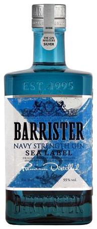 Джин дистиллированный "BARRISTER NAVY STRENGTH (БАРРИСТЕР НЕВИ СТРЕЙНДЖ)" 0,7л 55%