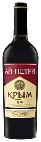 Вино полусладкое красное Ай-Петри "БАСТАРДО МОЛДОВА" 0,75л 11%