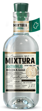 Водка особая «МИКСТУРА. АНТИВИРУС» 0,5л 40%