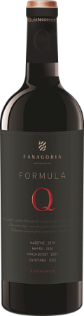 РОССИЙСКОЕ ВИНО C ЗАЩИЩЕННЫМ НАИМЕНОВАНИЕМ МЕСТА ПРОИСХОЖДЕНИЯ "СЕННОЙ" СУХОЕ КРАСНОЕ ВЫДЕРЖАННОЕ "ФАНАГОРИЯ.ФОРМУЛА Q"0,75