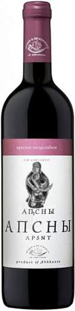 Вино ординарное "АПСНЫ" красное п/сл 0,75л 12%