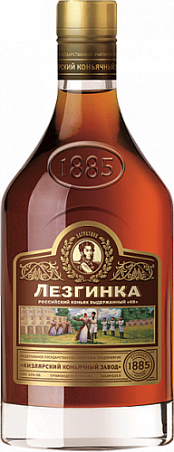 Коньяк выдержанный "КВ" марочный "Лезгинка" 0,25 л ** 1/12 40%