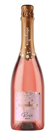 Вино игристое брют розовое "Кримитаж" 0,75л