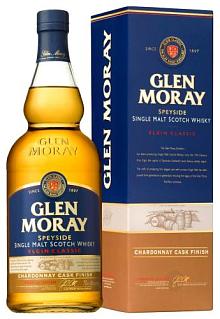 "Виски шотландский односолодовый ""Глен Морей Сингл Молт Элгин Классик Шардоне Каск Финиш"", П/У, креп. 40%, 0,7л"