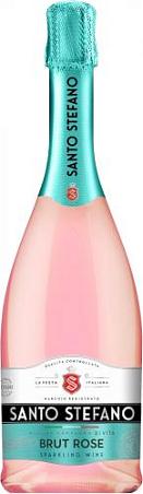 Вино игристое брют розовое SANTO STEFANO (САНТО СТЕФАНО) 11,0% об, 0,75 л