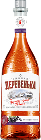 Настойка сладкая "Зимняя деревенька черноплодная рябина на коньяке" 0,5л 24%