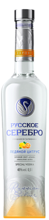 Водка особая "РУССКОЕ СЕРЕБРО ЛЕДЯНОЙ ЦИТРУС" 0,5