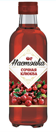 Настойка сладкая «СОЧНАЯ КЛЮКВА», креп. 20%, емк. 0,2л