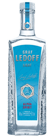  Водка "ГРАФ ЛЕДОФФ ЛАЙТ (GRAF LEDOFF Light ) 0,5л 40%
