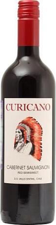 Вино сортовое ординарное "Курикано Каберне Совиньон" полусладкое красное, 0,75л