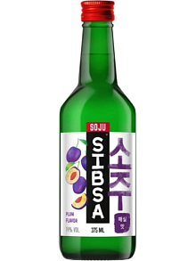 Аперитив «СОДЖУ СИБСА СО ВКУСОМ СЛИВЫ (SOJU SIBSA WITH THE TASTE OF PLUM)» 14%, 0,375 л.
