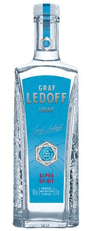 Водка "ГРАФ ЛЕДОФФ ЛАЙТ" 0.7л ICE FROZEN